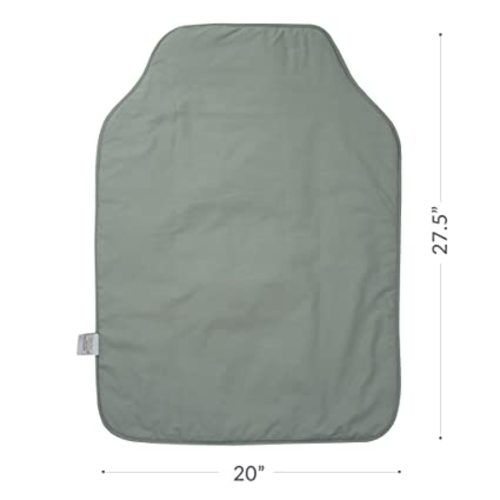 Natemia Baby Portable Diaper Changing Pad - Portable Changing Pad for Baby, Flexible Design for Travel, Machine Washable Percale Cotton, Made in Turkey, Baby Essentials - Lily Pad