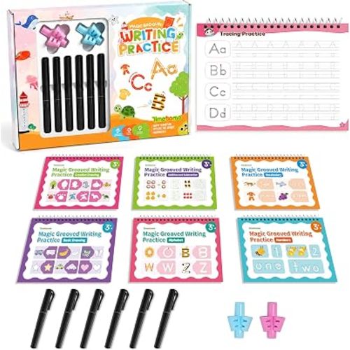 Large Grooved Writing Books for Kids