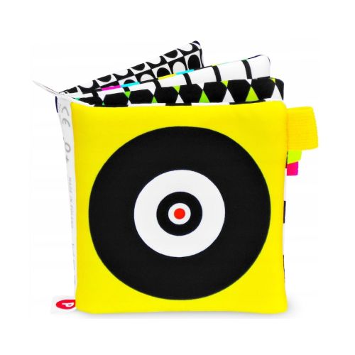 HIGH CONTRAST BABY Toy, Cloth Book, Soft Fabric, Sensory, Eco, Non-toxic, Certified, Hypoallergenic, Teether, Taggie, Baby Shower Gift, kmw1