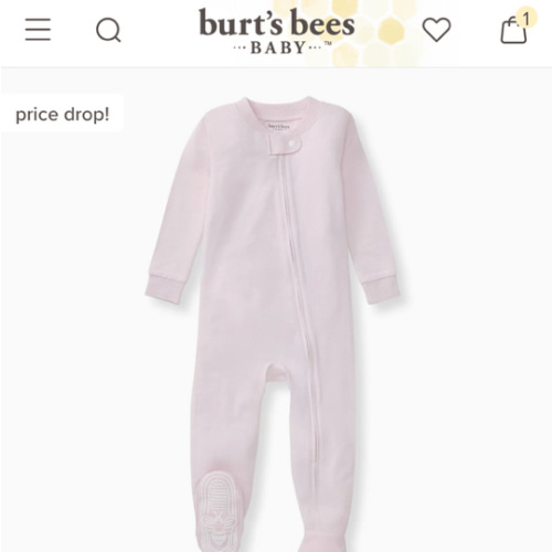 Honeysoft™ Baby Girl Sleeper - Sweet Lavender – Burt's Bees Baby