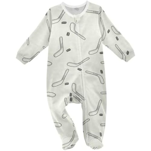 Dussdil Baby One-Piece Footies Newborn Rompers Pajamas Cotton Footed Pjs for Sleep Play Boys Girls 3 6 9 12 18 24m
