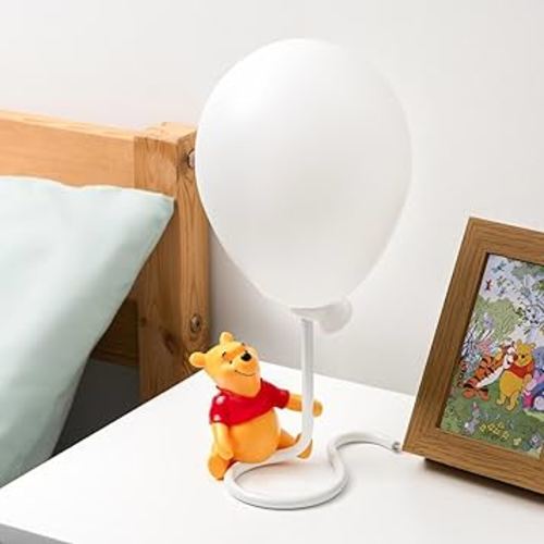 Paladone Winnie The Pooh Ballon Light - Officially Licensed Pooh Bear Lamp for Bedside Table, Mulicoloured Mood Lighting Nursery Decor