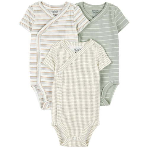 Short Sleeve Bodysuits, 3-Piece, Size 12 Months