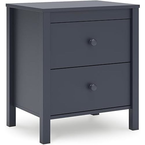 Signature Design by Ashley Simmenfort Retro 2 Drawer Nightstand, Blue