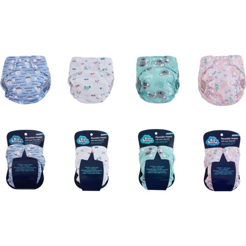 Big Softies Cloth Nappy with Insert Absorber - Assorted*