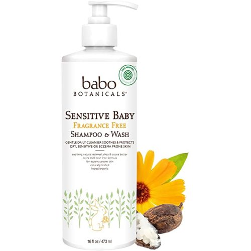 Amazon.com: Babo Botanicals Sensitive Baby Fragrance-Free 2-in-1 Shampoo & Wash - with Natural Oat Protein, Shea & Cocoa Butter - EWG Verified & Hypoallergenic - 32 fl. oz. : Baby