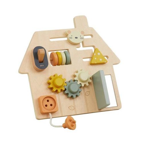 Wonder & Wise Wooden On-the-Go Travel Busy Board