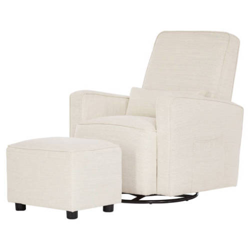 Everett Swivel Glider with Cushion and Ottoman