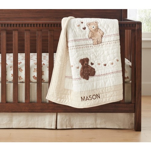 Teddy Bear Baby Quilt | Pottery Barn Kids