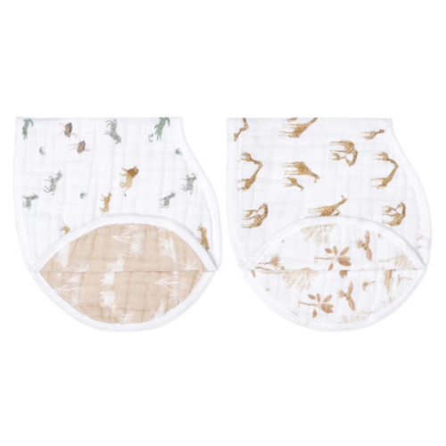 Safari Dreams Organic Cotton Muslin Burpy Bib | aden + anais