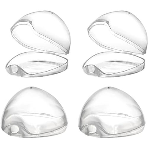 Accmor Pacifier Case, Pacifier Holder Case, Pacifier Container for Travel, BPA Free, Transparent, 4 Pack