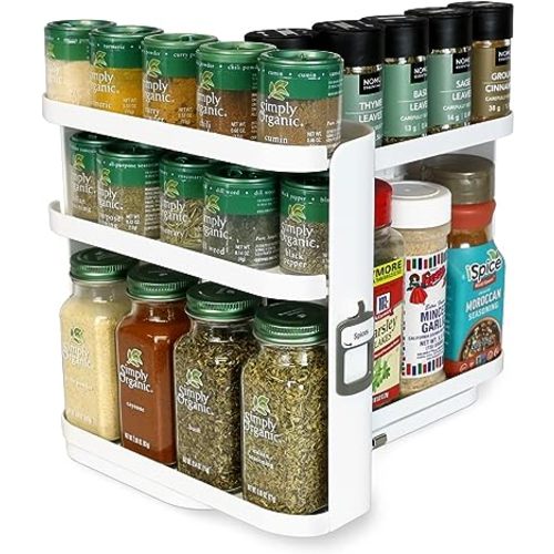 3 Snap-In Adjustable Shelves for 5 Tier of Storage - Magnetic Modular Design - 8.9”H x 6.1”W x 10.8”D