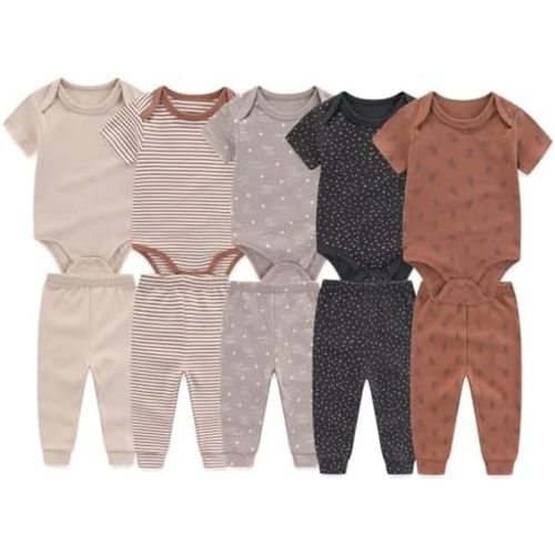 Unisex Baby Boy Girl Pants Sets 10 pack Cotton Casual New born Clothes Comfort Infant Outfit
