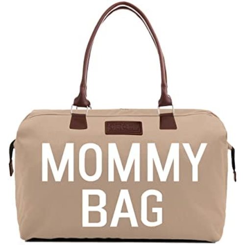 CHQEL Baby Diaper Bag, Mommy Bags for Hospital & Functional Large Baby Diaper Travel Bag for Baby Care (Beige)