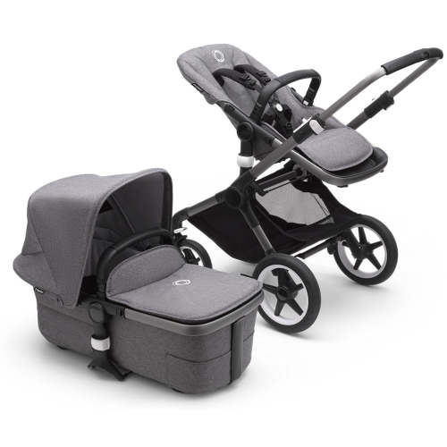 Bugaboo Fox3 Complete Stroller (One Box) - Graphite / Grey Melange / Grey Melange