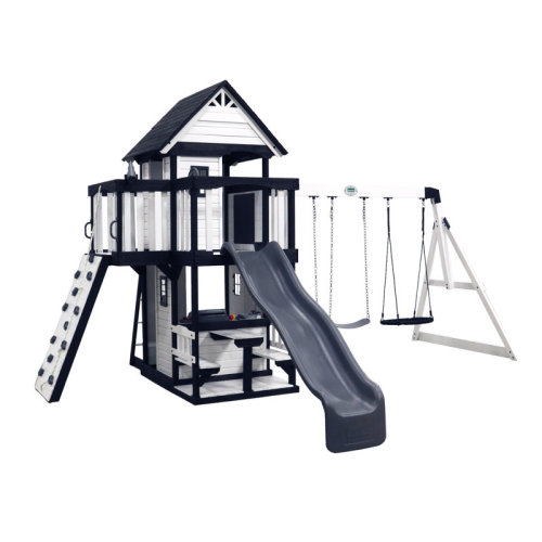 Backyard Discovery White Canyon Creek Swing Set & Reviews | Wayfair