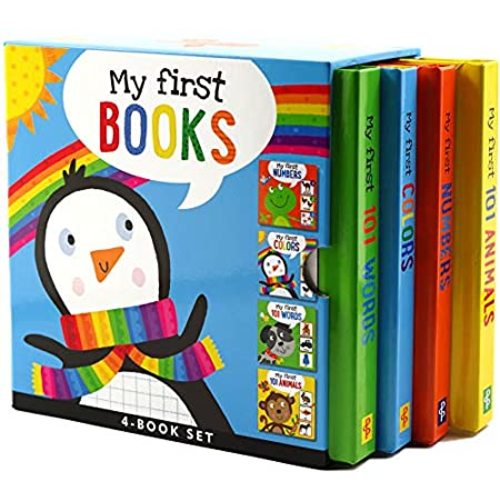My First Board Books (4-Book Set) (Padded Covers)