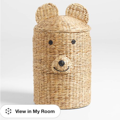 Bear Woven Kids Hamper with Handles