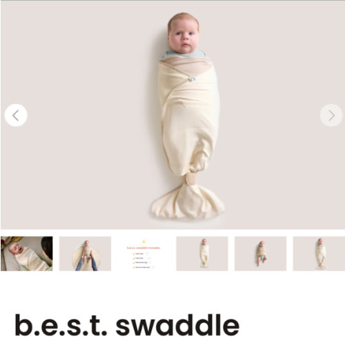 b.e.s.t. swaddle - Coconut Cream