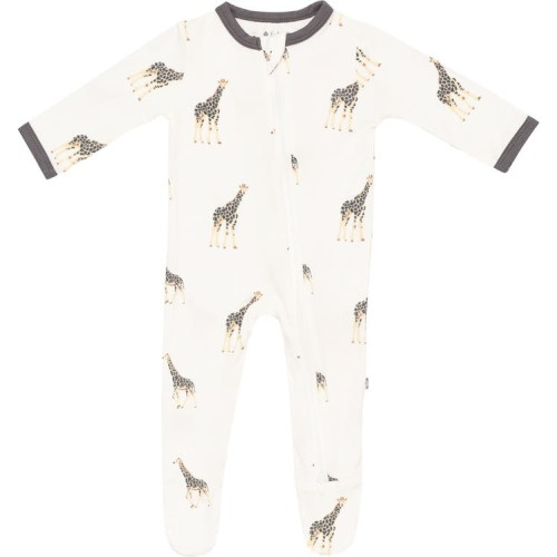 Baby Zip-Up Footie, 0-3 M, Giraffe