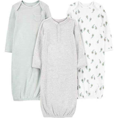 Simple Joys by Carter's Baby 3-Pack Neutral Cotton Sleeper Gown