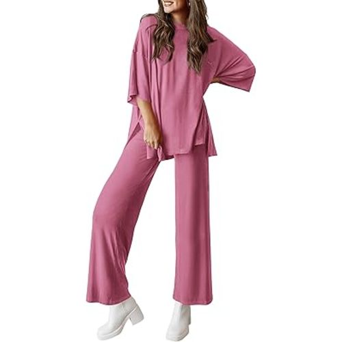 PRETTYGARDEN Two Piece Sets For Women Summer Fashion Lounge Matching Set 2025 Travel Vacation Airport Outfits Clothing