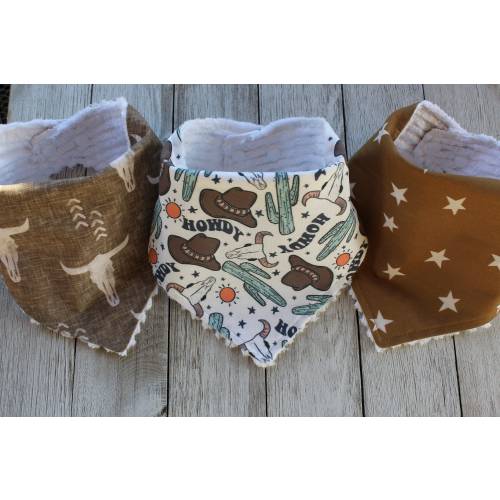 Western Baby Bibs | Cowboy Baby Bibs | Baby Boy | Boy Bibs | Bandana Bibs | Baby Boy Cowboy Gift | Western Shower Gift | Cowboy