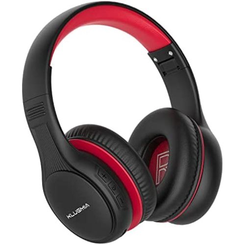 Kids Bluetooth Headphones (Black red)