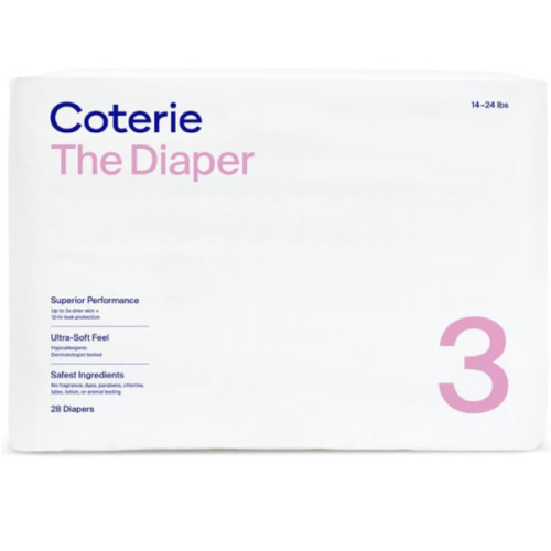Coterie Size 3 Diapers, 28 CT