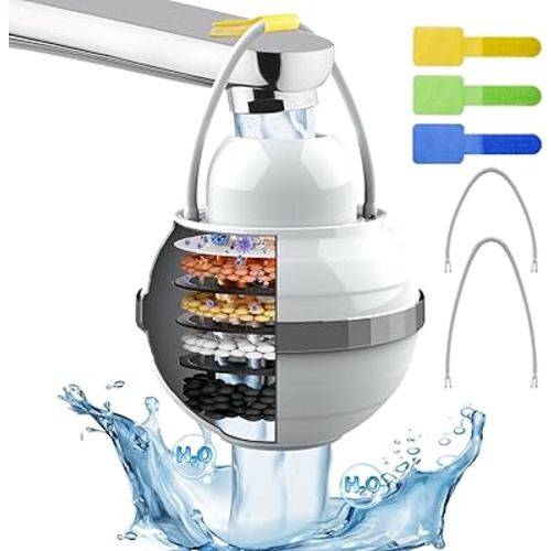 Bath Ball Filter for Bath Filter for Tub Faucet Bath tub Water Filter That Remove Harmful from Water and Soften Hard Wate of Bathtub Water Filter for Healthier Skin and Hair