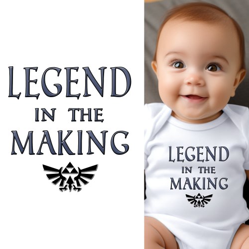 Baby Bodysuit - Legend in the Making Cute Zelda Baby Clothes