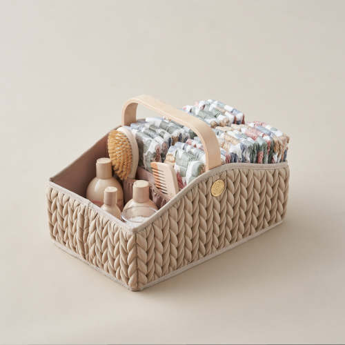 Diaper Caddy Beige