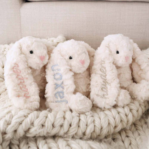 Embroidered Cuddle Plush Friends | Bentley Bunny