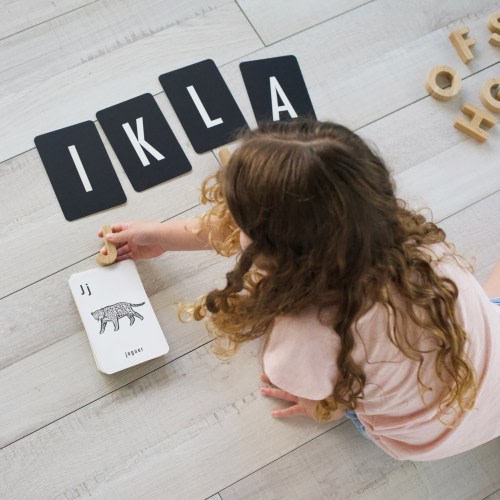 Wee Gallery Jungle Alphabet Cards - Black - N/A