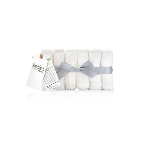 Muslin Cotton Baby Washcloths - 6 Pack, One Size