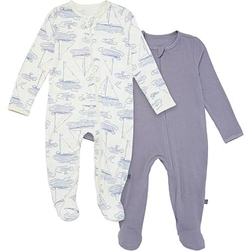 Modern Moments by Gerber Unisex Baby 2-Pack Sleep 'N Play with Mitten Cuffs