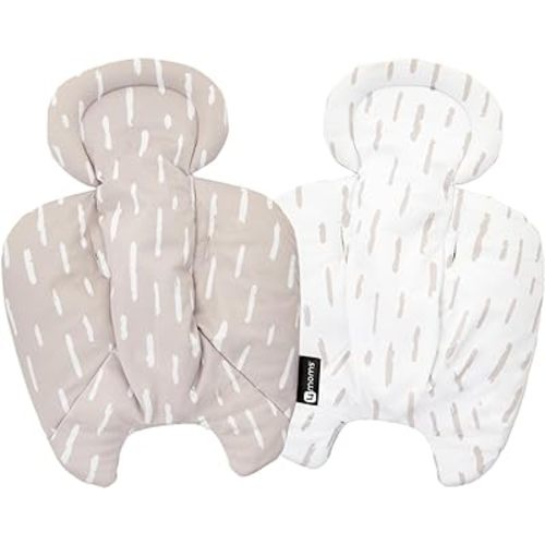 4moms RockaRoo and MamaRoo Infant Insert, Machine Washable, Soft, Plush Fabric, Reversible Design, Sand
