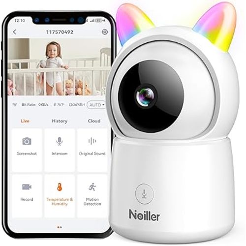 Baby Monitor, 4.3" Video Baby Monitor with 1080P Camera, Smart 2.4G WiFi Audio Monitor with Remote PTZ, Night Vision, 2-Way Talk, Sleep Mode, RGB Night Lights, Lullabies & 1000ft Range, APP Control