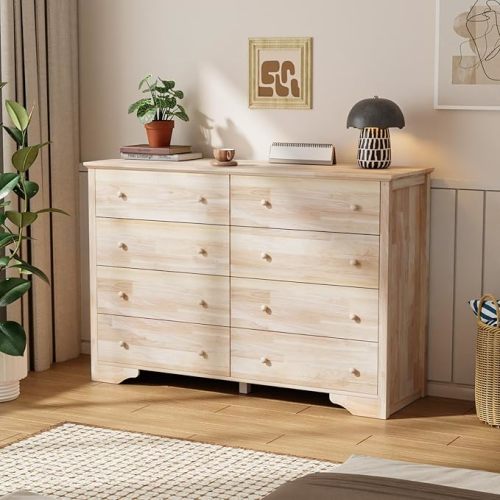 Solid Wood Dresser 8 Drawer
