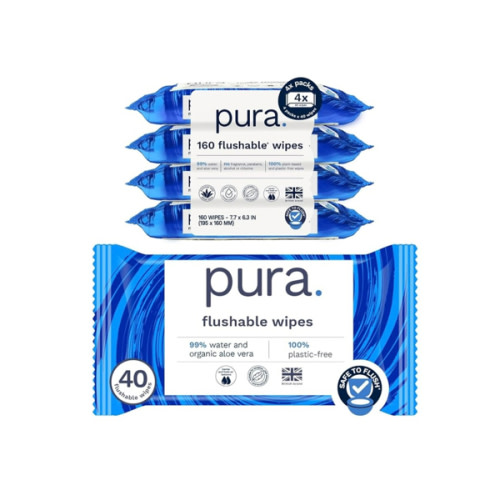 Pura Flushable Wipes