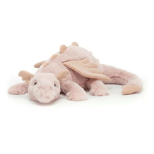 Adorable Rose Dragon Plush By Jellycat, 19.6" Cuddly Plush Toy, Stuffed Food Collectibles Brand New