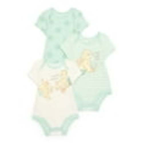 Disney Baby Wishes + Dreams Character Infant Baby Short Sleeve Bodysuits, 3-Pack, Sizes Newborn-12 Months