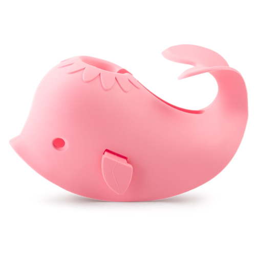 Faucet Cover Bathtub Baby, Bath Spout Cover for Baby, Tub Spout Cover Bathtub Faucet Cover Kids Safety, Protection Baby Universal Bath Silicone Toys, Whale, Pink