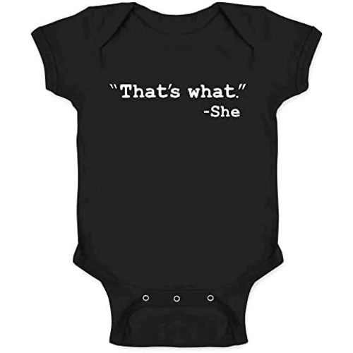 Pop Threads Thats What She Said Office Coworker Gift Funny Baby Toddler Kids Girl Boy T-Shirt