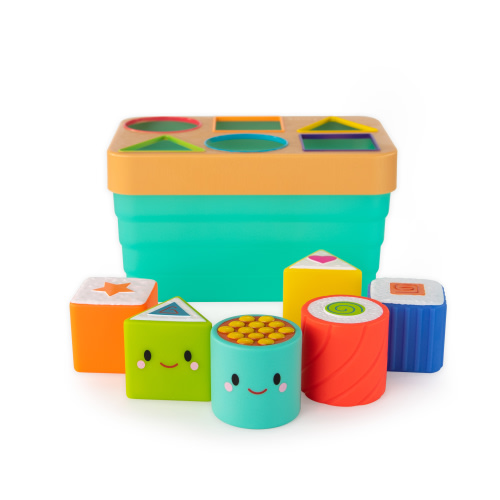 Sassy 6-Piece Sushi Sorter Stem ToySassy 6-Piece Sushi Sorter for Sorting, Put & Take Play, STEM Learning Toy - 6+ Months