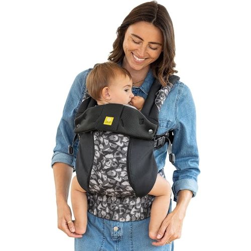 LÍLLÉbaby Complete All Seasons Ergonomic 6-in-1 Baby Carrier Newborn to Toddler - with Lumbar Support - for Children 7-45 Pounds - 360 Degree Baby Wearing - Inward & Outward Facing - Twilight Leopard