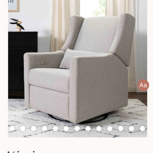 Kiwi Electronic Recliner and Swivel Glider with USB port