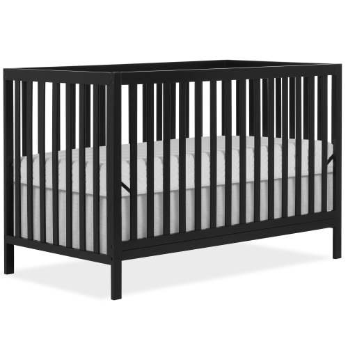 Dream On Me Synergy MOD Crib, Made with Sustainable New Zealand Pinewood, Matte Black