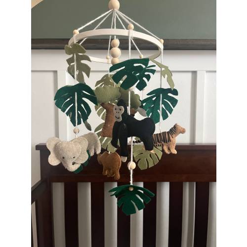 Jungle Animal Safari Baby Nursery Mobile