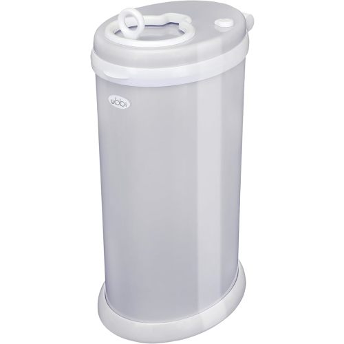 Ubbi Steel Diaper Pail, Odor Locking, No Special Bag Required, Award-Winning, Registry Must-Have, Gray